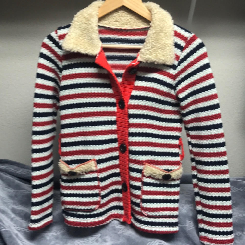 vintage knit button up sweater
